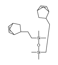 1,1,3,3-四甲基-1,3-双[2-(5-降冰片烯-2-基)乙基]二硅氧烷,内和外的混合物结构式