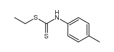 p-tolyl-dithiocarbamic acid ethyl ester Structure