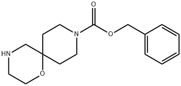1-氧杂-4,9-二氮杂螺[5.5]十一烷-9-羧酸苄酯结构式