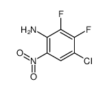 4-氯-2,3-二氟-6-硝基苯胺结构式
