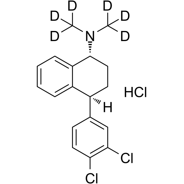 rac-trans-N-Methyl Sertraline-d6 hydrochloride Structure