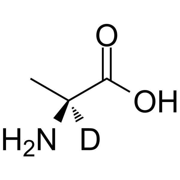 L-丙氨酸-2-d结构式