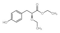 (S)-2-乙氧基-3-(4-羟基苯基)丙酸乙酯结构式