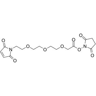 Mal-PEG3-C1-NHS ester结构式