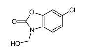 6-chloro-3-(hydroxymethyl)benzoxazol-2(3H)-one结构式