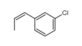 1-(3-chlorophenyl)-1-propene结构式