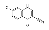 7-氯-4-羟基喹啉-3-甲腈结构式