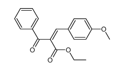 ethyl 2-benzoyl-3-(4-methoxyphenyl)acrylate结构式