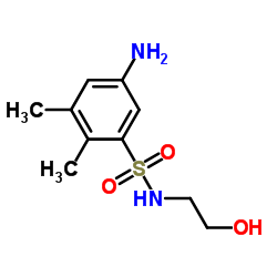 5-氨基-2,3-二甲基-N-羟乙基苯磺酰胺结构式