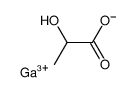 DL-lactic acid, gallium lactate Structure