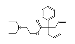 2-(diethylamino)ethyl 2-phenyl-2-prop-2-enylpent-4-enoate结构式