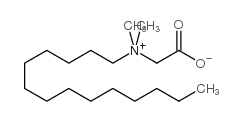(carboxylatomethyl)dimethyltetradecylammonium structure