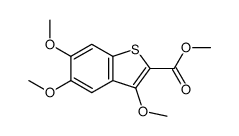 methyl 3,5,6-trimethoxy-1-benzothiophene-2-carboxylate Structure