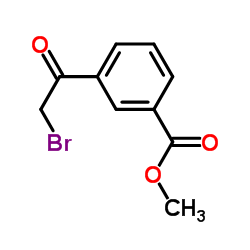 3-(2-溴乙酰基)苯甲酸甲酯结构式