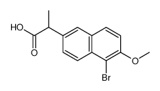 rac-5-溴萘普生结构式