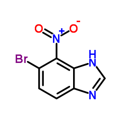 5-溴-4-硝基-1h-苯并咪唑结构式