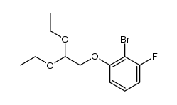 2-(2-bromo-3-fluorophenoxy)-acetaldehyde diethyl acetal结构式