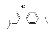 1-(4-甲氧基苯基)-2-(甲氨基)乙酮盐酸盐结构式