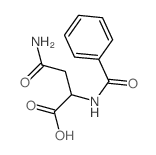 2-苯甲酰氨基-琥珀酰胺酸结构式