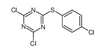2,4-dichloro-6-(4-chloro-phenylsulfanyl)-[1,3,5]triazine Structure