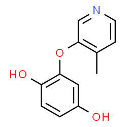 1,4-Benzenediol, 2-[(4-methyl-3-pyridinyl)oxy]- (9CI)结构式