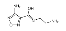 4-氨基-N-(2-氨基乙基)-1,2,5-噁二唑-3-羧酰胺结构式