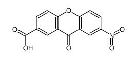 7-nitro-9-oxoxanthene-2-carboxylic acid结构式