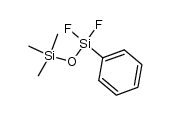 1,1,1-trimethyl-3-phenyl-3,3-difluorodisiloxane Structure