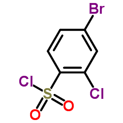 4-Bromo-2-chlorobenzenesulfonyl chloride structure