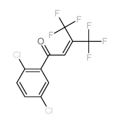 2-Buten-1-one, 1-(2,5-dichlorophenyl)-4,4, 4-trifluoro-3-(trifluoromethyl)-结构式