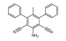 2-amino-5-methyl-4,6-diphenylbenzene-1,3-dicarbonitrile结构式