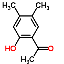 2'-羟基-4',5'-二甲基苯乙酮结构式