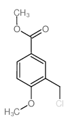 3-氯甲基-4-甲氧基苯甲酸甲酯结构式