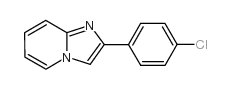 2-(4-Chlorophenyl)imidazo[1,2-a]pyridine结构式