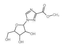 1-Β-D-呋喃核糖基-1H-1,2,4-三氮唑-3-羧酸甲酯结构式