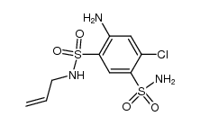 2-Allylsulfamoyl-5-chlor-4-sulfamoyl-anilin Structure