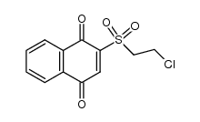 2-((2-chloroethyl)sulfonyl)naphthalene-1,4-dione结构式