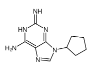 9-cyclopentylpurine-2,6-diamine Structure