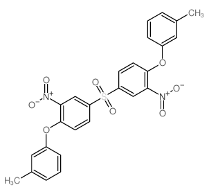 Benzene,1,1'-sulfonylbis[4-(3-methylphenoxy)-3-nitro- Structure