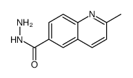 2-甲基喹啉-6-碳酰肼结构式