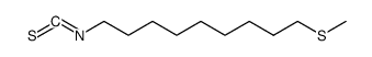 1-异硫氰酸根-9-(甲基亚硫基)壬烷结构式