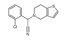 rac-2-(2-Chlorophenyl)-(6,7-dihydro-4H-thieno[3,2-c]pyridin-5-yl)acetonitrile Structure