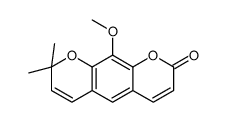 10-甲氧基-8,8-二甲基-2H,8H-苯并[1,2-b:5,4-b']二吡喃-2-酮图片