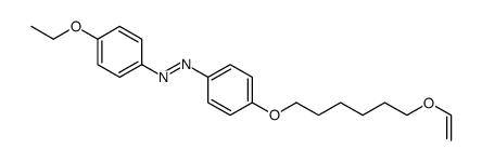 [4-(6-ethenoxyhexoxy)phenyl]-(4-ethoxyphenyl)diazene结构式