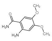 2-氨基-4,5-二甲氧基苯甲酰胺结构式