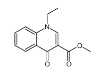 1-ethyl-4-oxo-1,4-dihydro-quinoline-3-carboxylic acid methyl ester结构式