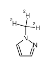1-d3-methyl-1H-pyrazole结构式