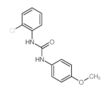 Urea,N-(2-chlorophenyl)-N'-(4-methoxyphenyl)-结构式