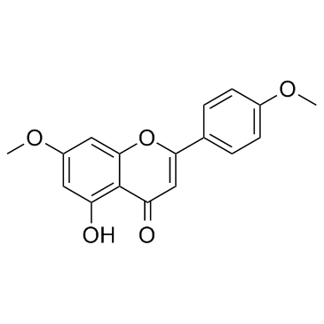 5-羟基-4’,7-二甲氧基黄酮结构式