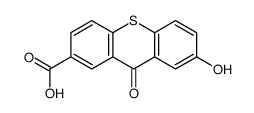 7-hydroxy-9-oxothioxanthene-2-carboxylic acid Structure